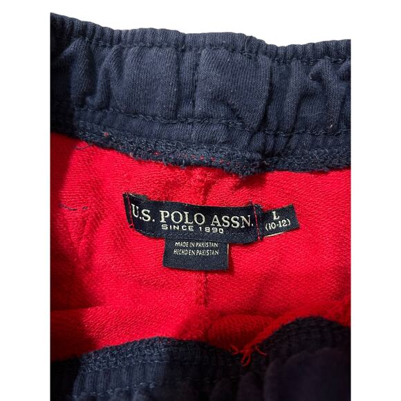 U.S. Polo Assn. Boy's Stripe Terry Shorts, Size Large 10-12 - Picture 4 of 6